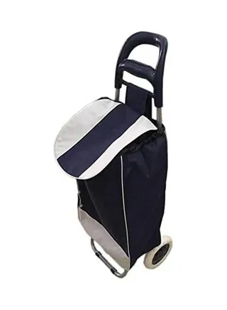 EZ Portable and Foldable Shopping Trolley Bag Black 