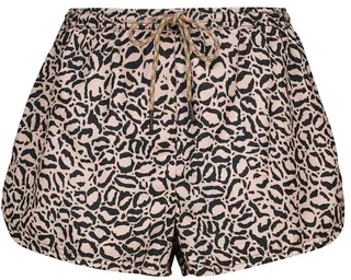 Efrem leopard-print track shorts