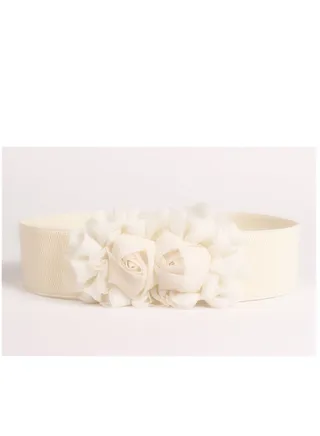 Decorative Female Simple All Kinds Of Elastic Belt rose Elastic Waist Seal 60g Beige 