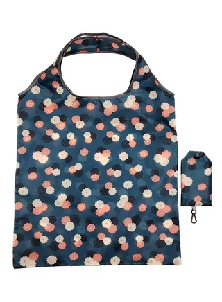 Foldable Reusable Shopping Bag Flower Print 60x38cm 