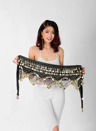 Belly Dance Waist Chain Black 