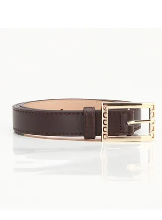 Women's Vintage Decorative Skirt Ins Style Personalized Belt Alloy Accessories 105cm Browm 