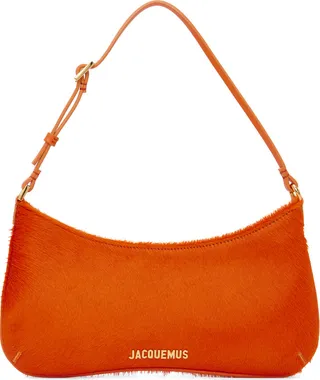 Jacquemus Orange Le Raphia 'Le Bisou' Bag