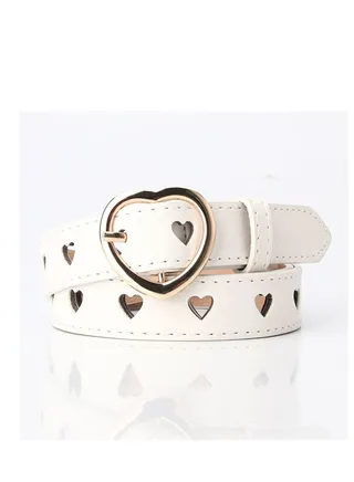 The New Free Hole Love Hollow Out Lady All Kinds Of Sweet Wool Dress Belt 105cm White 