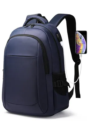 USB Business Commuting Outdoor Travel Backpack 