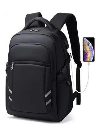 USB Business Commuting Outdoor Travel Backpack 