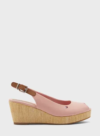 Iconic Elba Sling Back Wedge Pump