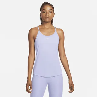Nike Women's Dri-FIT One Elastika Standard Fit Tank Top in Purple