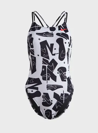 Logo Spiderback One Piece Swimsuit 