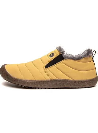 Winter low Cut Thick Sole Plush Men's Snow Cotton Shoes A Pair 