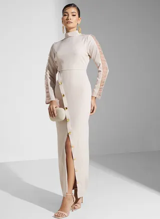 Button Detail Dress