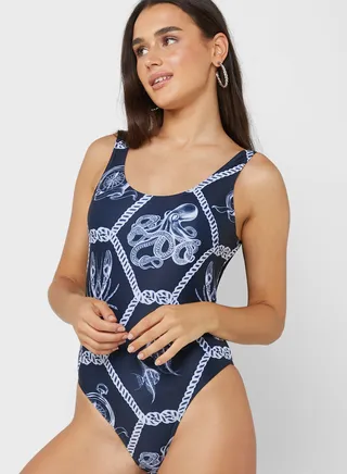 Printed Swimsuit 