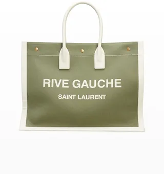 Rive Gauche Small Canvas Tote Bag