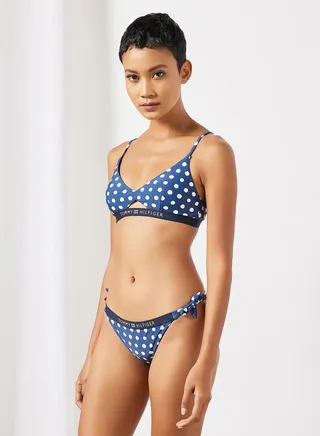 Logo Waistband Bikini Top 