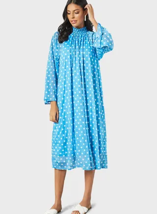 Polka Dot Print Dress 