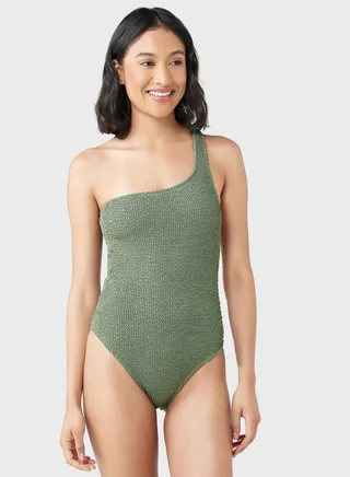 One Shoulder High Leg Swimsuit 