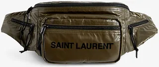Mens Dk Kaki Logo-print Ripstop Shell Belt bag