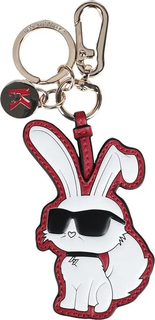 Cny Rabbit Keychain Key Ring Red