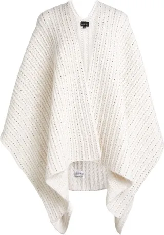 William Sharp Cashmere Crystal-Embellished Cape