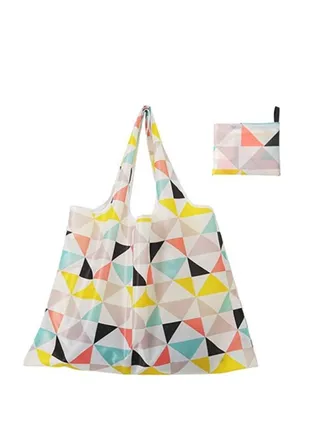 Oxford Large Capacity Waterproof Folding Shopping Bag Eco-friendly Thickened Folding Portable Storage Bag 