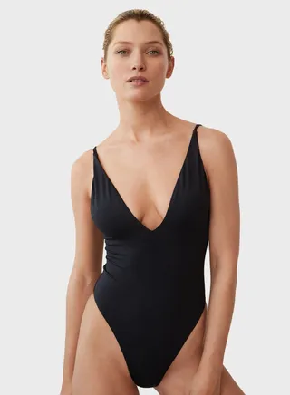 High Leg Plunge Swimsuit 