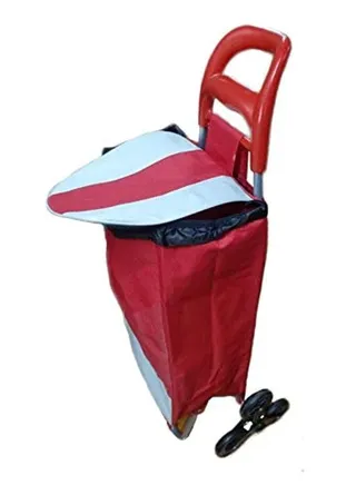 Shopping Trolley Bag with chair Multicolor 