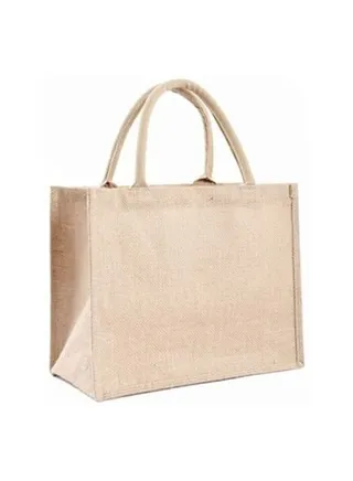 Red Dot Gift Linen Pu Coating Reusable Jute Shopping Bag Beach Blonde Handbags Canvas Tote Bags For Women Grocery Bag Large (5, H30*L40*W15cm) 