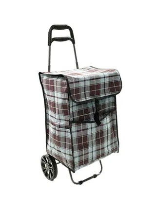 Foldable Shopping Trolley With Wheels Multicolour 
