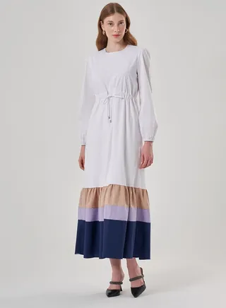 Colorblock Knitted Dress