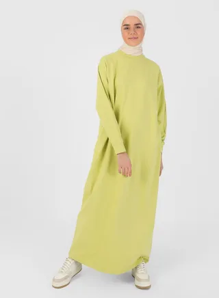 Cuffed Sleeve Knitted Dress 