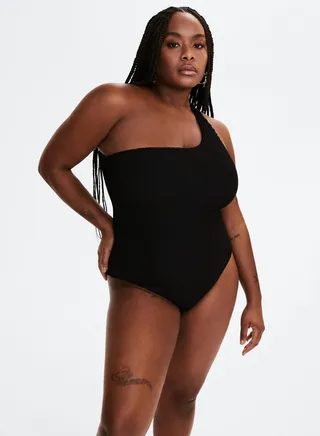 One Shoulder High Leg Swimsuit 