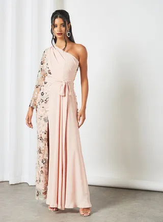 Stylish Maxi Dress Light Pink 