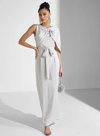 Cape Sleeve Knitted Dress 