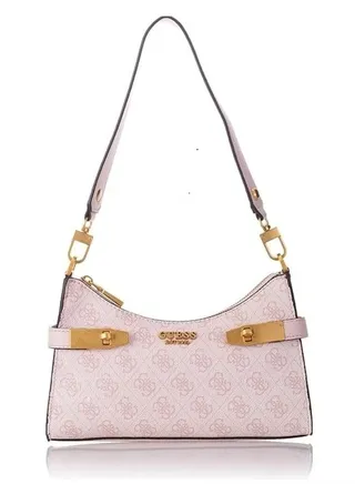 Guess Zadie Logo Top Zip Shoulder Bag 
