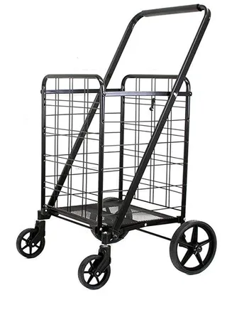Folding Trolley Shopping Carts Iron Carts Large Trolley 