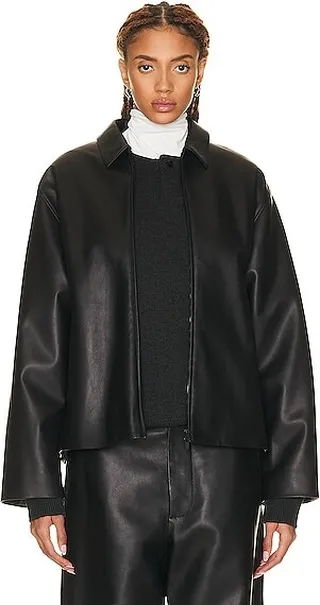 Fear of God Eternal Leather Jacket in Black