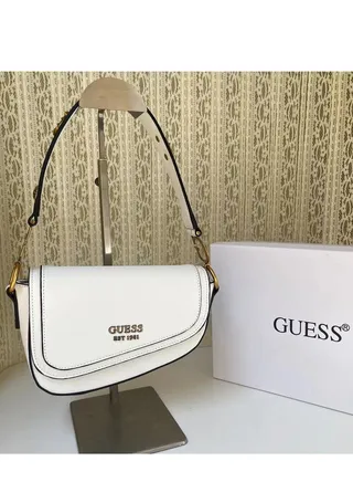 GUESS Small shoulder bag with 4G monogram print 
