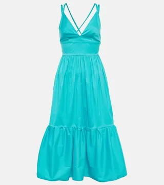 Aquila poplin midi dress