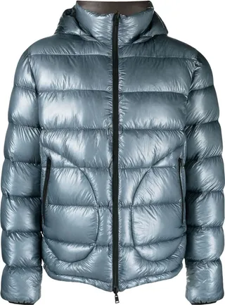 Padded Zipped-Up Bomber Jacket