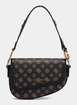 GUESS Small shoulder bag with 4G monogram print 
