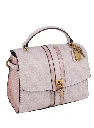 Guess - Ginevra Logo Top Handle Flap Cross-body Bags 