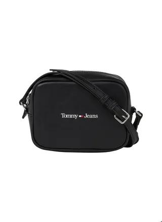 Women's Crossover Camera Handbag -  Polyurethane, Black 