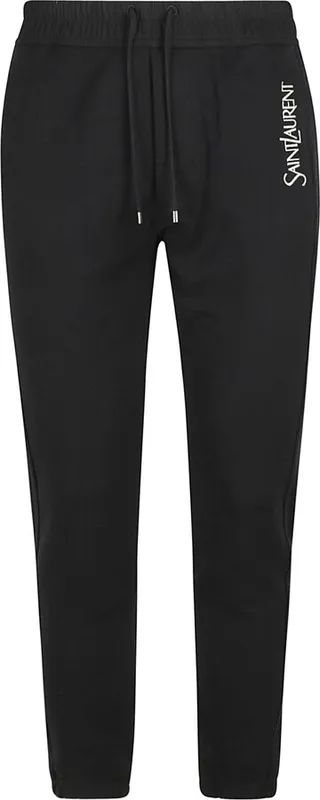 Drawstring Waist Logo Embroidered Track Pants