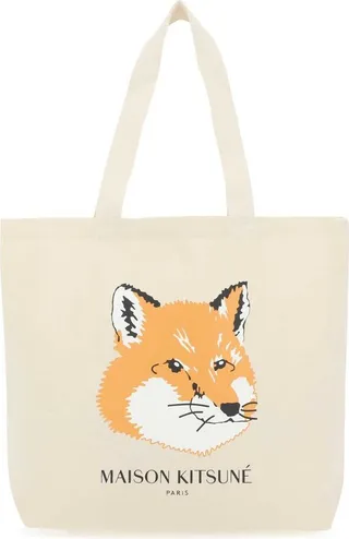 Maison Kitsuné Fox Head Tote Bag