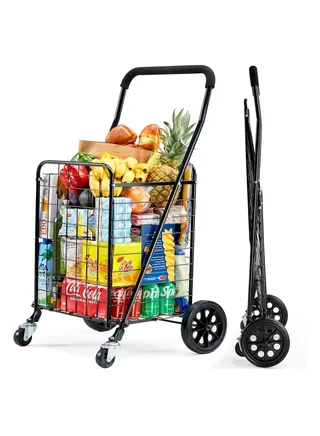 Portable Folding Shopping Utility Cart Trolley 