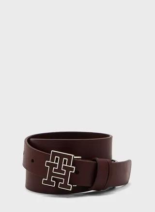 Logo Detailed Allocated Hole Belt