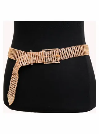 Women Rhinestone Belt For Jeans Pants Western Cowgirl Bling Shiny Artificial Diamond Design Ladies Fashion Gift Girls 