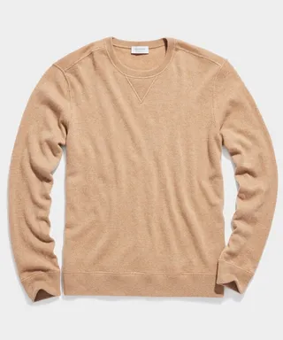 Cashmere Sweatshirt in Camel