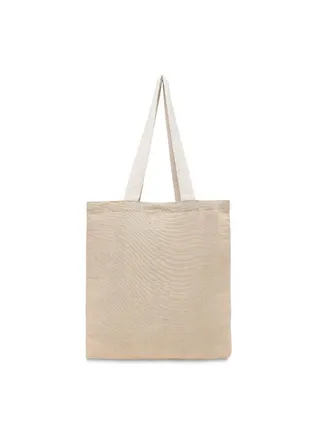 Unlaminated Juco Tote Bags (Natural) Reusable Eco Friendly Shopping Bag (35.56 x 40.64 Cm) Set of 2 Pcs 