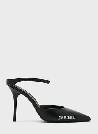 Logo Detail Ankle Strap Pumps